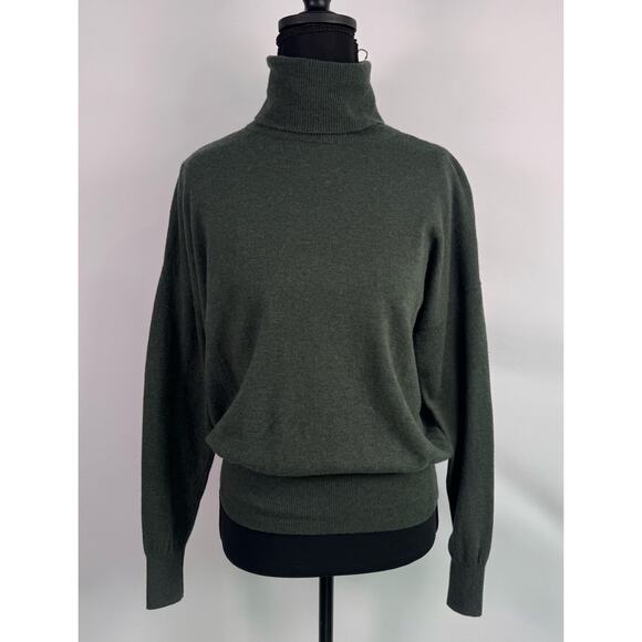Madewell Sweaters - Madewell Wool Cotton Green Turtleneck Sweater Size XS